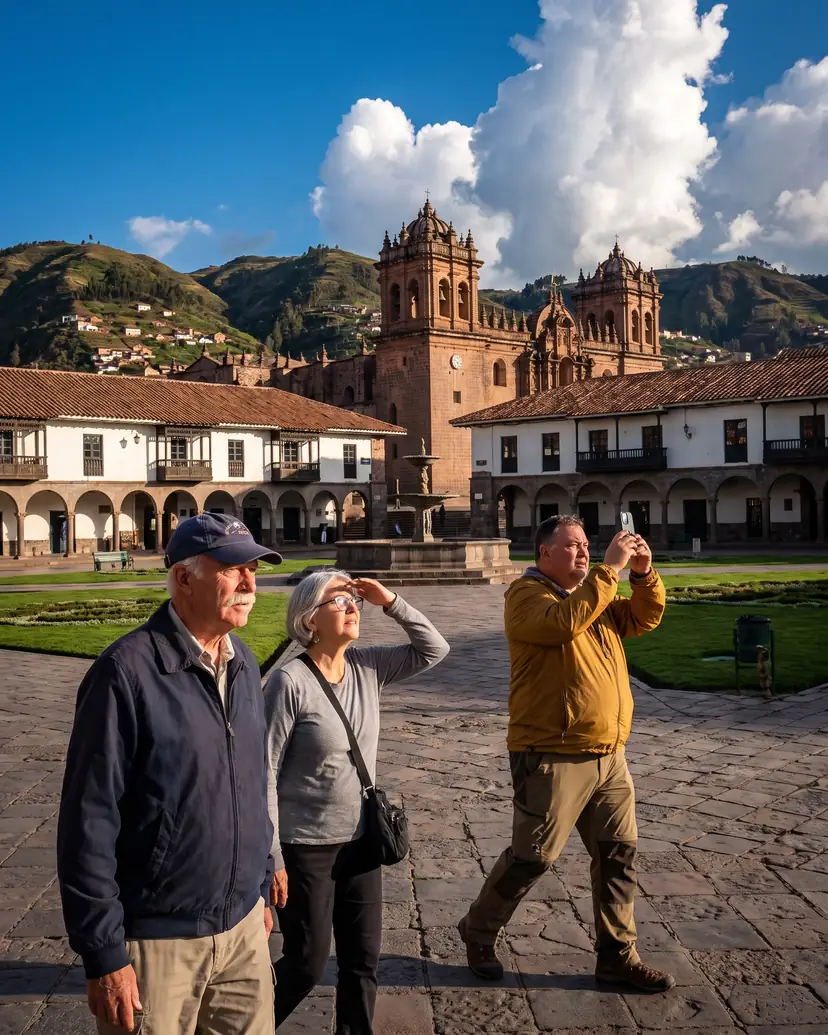 Plaza de Armas de Cusco con su catedral