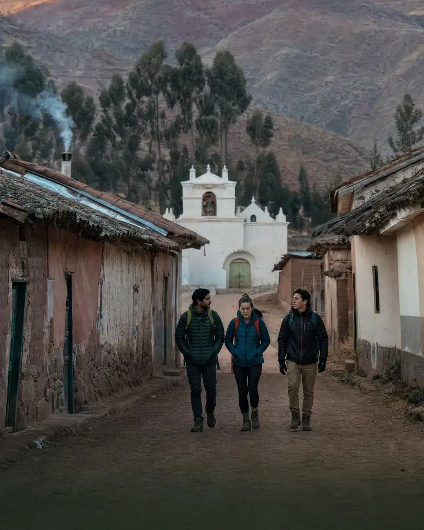 Pueblo de Cusipata, camino a la Montaña de 7 Colores